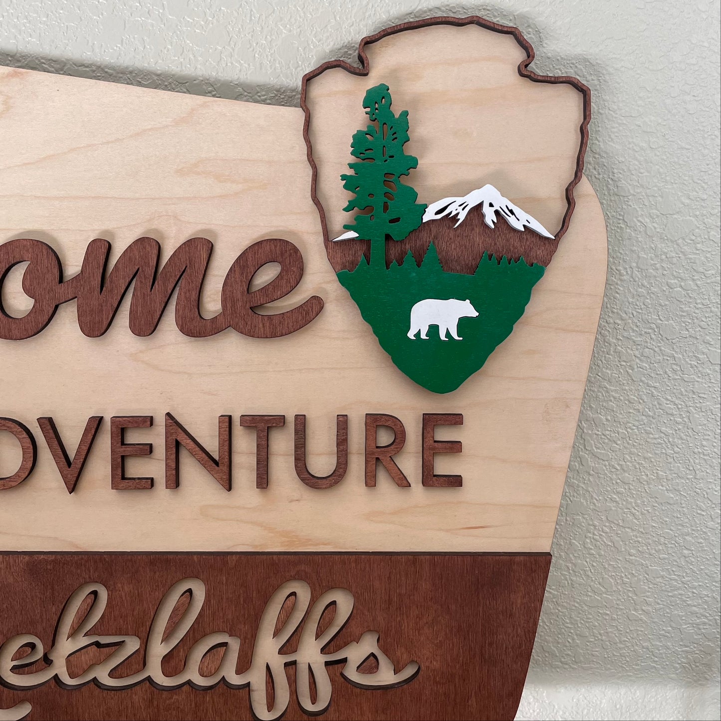 National Park Wedding Sign: Welcome to Our Adventure